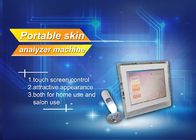 Portable Home / Salon Facial Beauty Skin Analysis Machine With Touch Screen