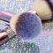 caso de cuero de encargo del sistema de cepillo del maquillaje del oro de 150g Logo Foundation Makeup Brushes Rose